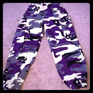 Camouflage cargo pants